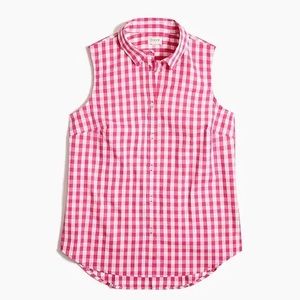 J.Crew sleeveless cotton poplin shirt